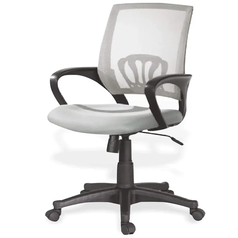 Sedia Cameretta con ruote Poltrona Ufficio Direzionale Girevole Traspirante Grey Subito Disponibile