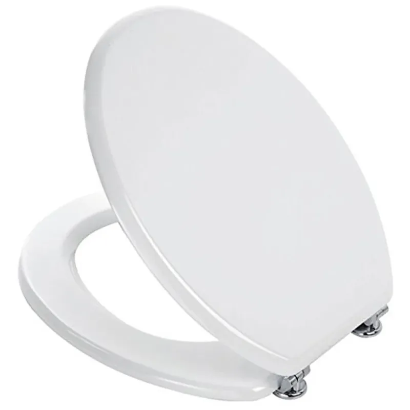 Offerta Copriwater Universale Copri WC MDF Coprivaso Sedile Bianco Per Tazza WC 45x36cm