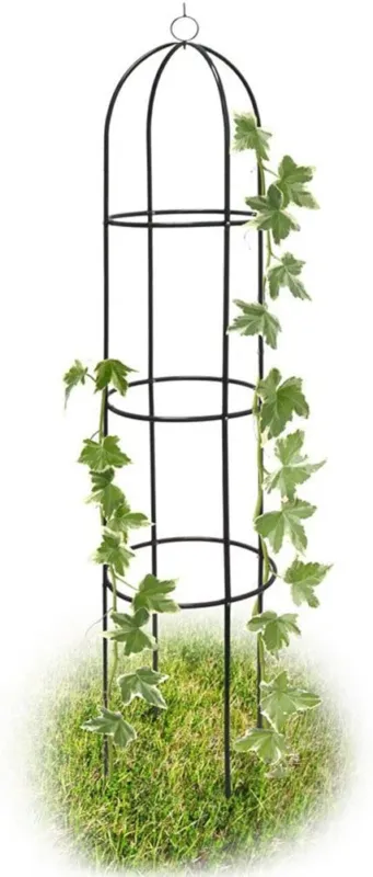 Economico Supporto per Piante Rampicanti Obelisco Piramide da Giardino Altezza 185cm Verde