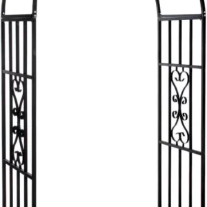 Arco da Giardino Supporto per Rose Piante Rampicanti in Metallo Altezza 205 cm Prezzo Di Fabbrica
