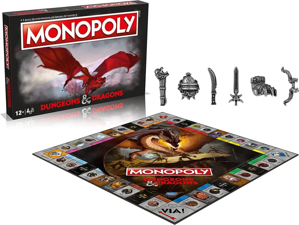 Prezzo Scontato Monopoly Dungeons & Dragons Gioco da Tavolo Giochi Strategia Società Idea Regalo