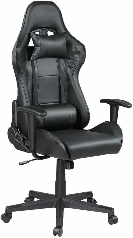 A Buon Prezzo Sedia Poltrona Gaming Scrivania Ufficio Reclinabile 180 gradi Girevole Nero