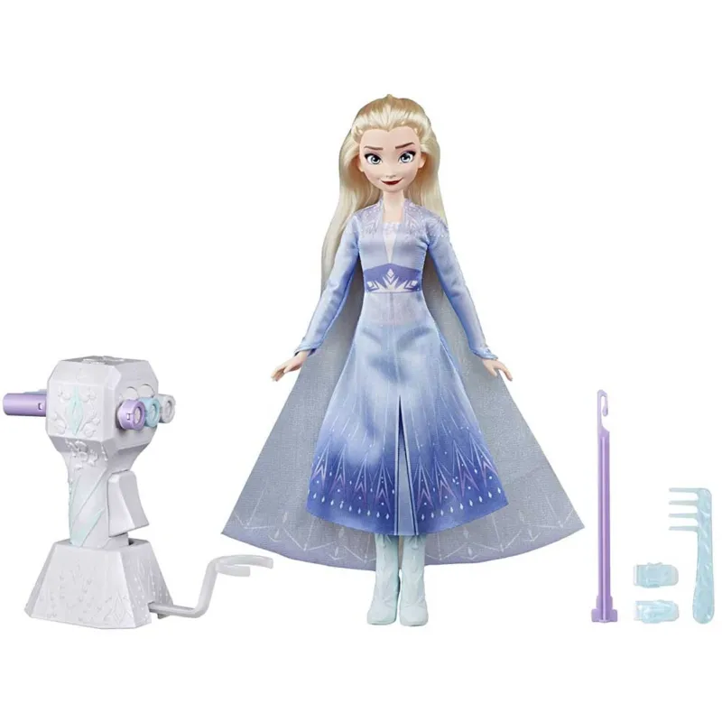 Dinsey Frozen Bambola Elsa Sister Styles Capelli Lunghi con Macchina Treccine Nuova Collezione