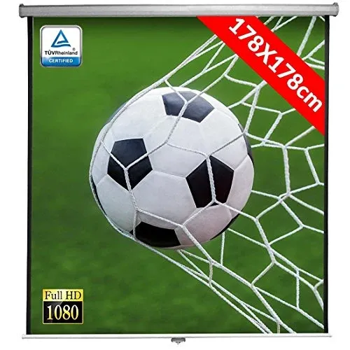 Schermo per Proiezione Videoproiettore 99 Home Cinema 178 x 178 cm FULL HD TV Novità