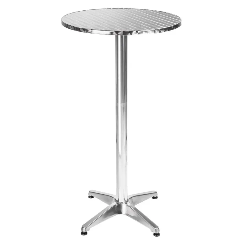Novità Tavolino Bar Bistrot Alto In Alluminio Rotondo 60x110cm Tavolo Da Giardino Pub