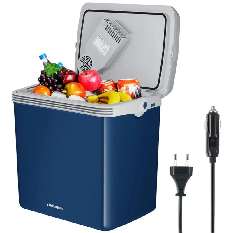Frigorifero Elettrico Portatile 32 Litri Caldo e Freddo Blu Spina 230V e 12V Ordina Subito