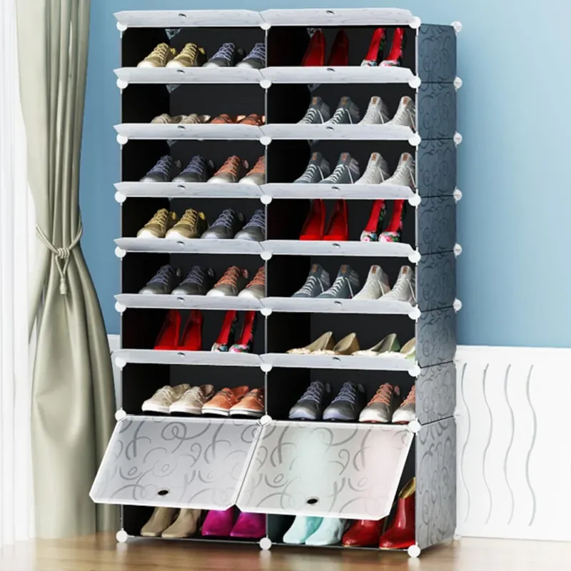 Scarpiera Modulare 16 Cubi Mobile Porta Scarpe Componibile 32 Paia Salvaspazio Offerta Limitata