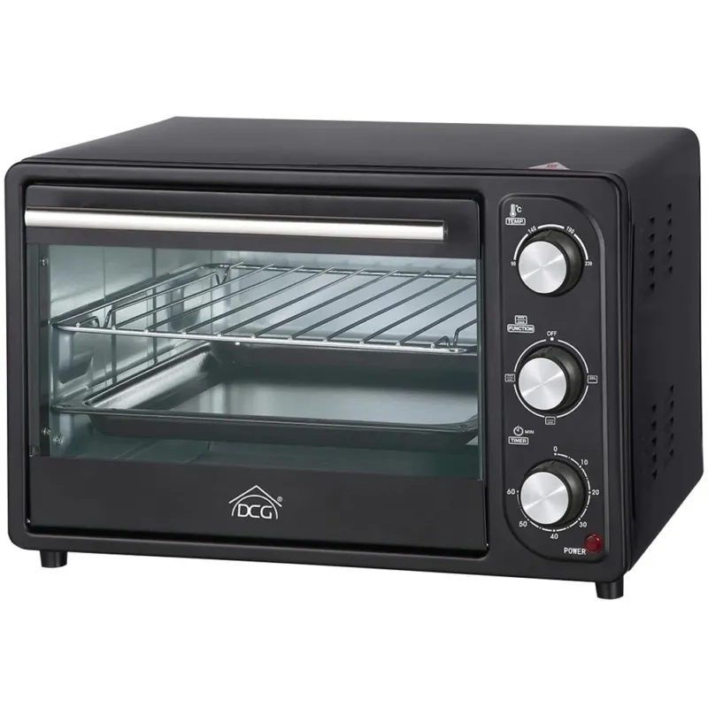 Forno Elettrico 16 Litri 1200W Con Timer Fornetto Scalda Tutto Nero DCG MB9803N Spedizione Espresso