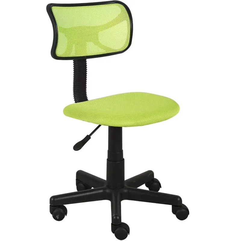 Sedia Girevole 5 Ruote Ufficio Cameretta Scrivania Schienale Ergonomico Verde Non Perdere