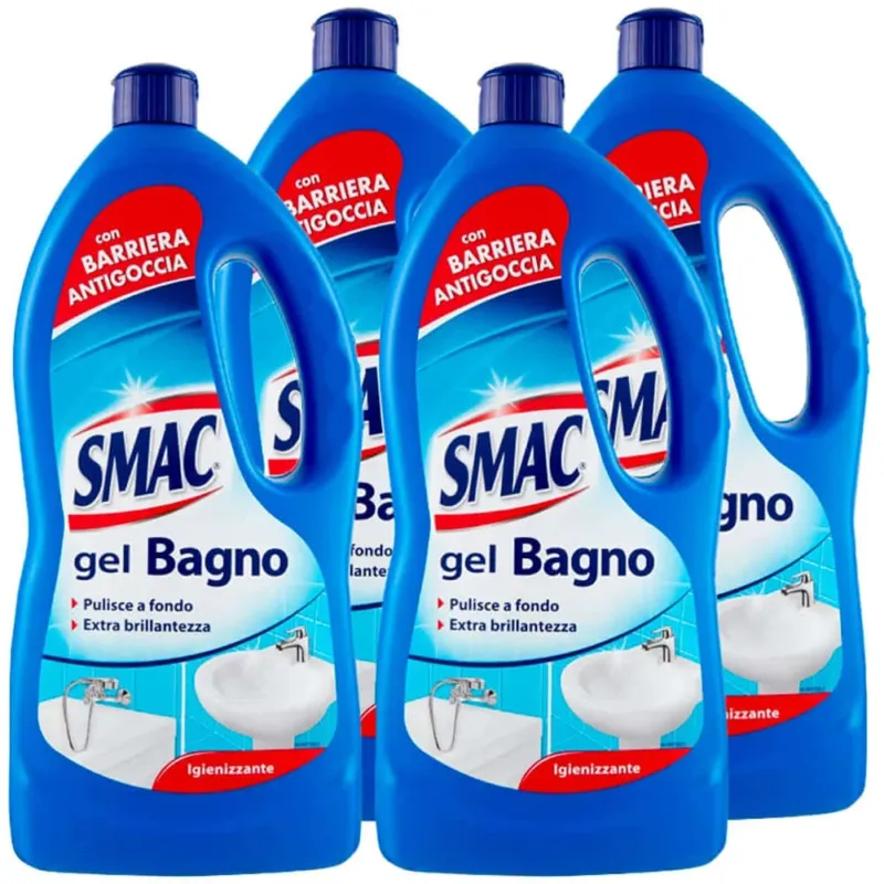 4 x Smac Gel Bagno Azione Anticalcare Con Barriera Protettiva 850 ml Promozione