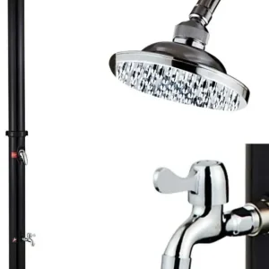 Doccia Solare Giardino Piscina Esterno 35Lt Lava Piedi Miscelatore Campeggio Soddisfatti O Rimborsati