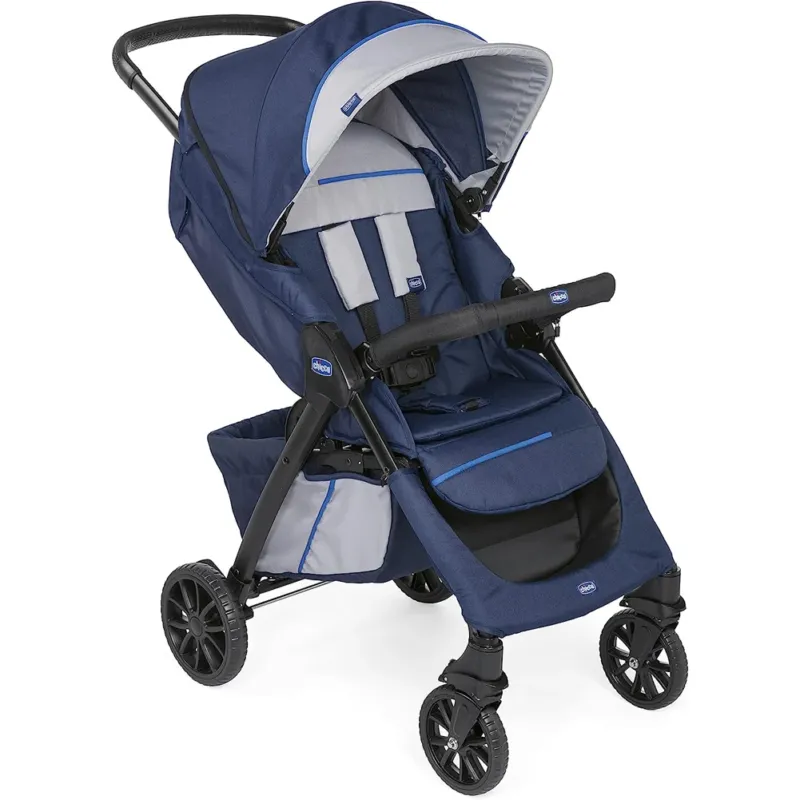 Chicco Passeggino Kwik.One Compatto Leggero Colore Blu Chiusura Facile Una Mano Scelto Dai Clienti