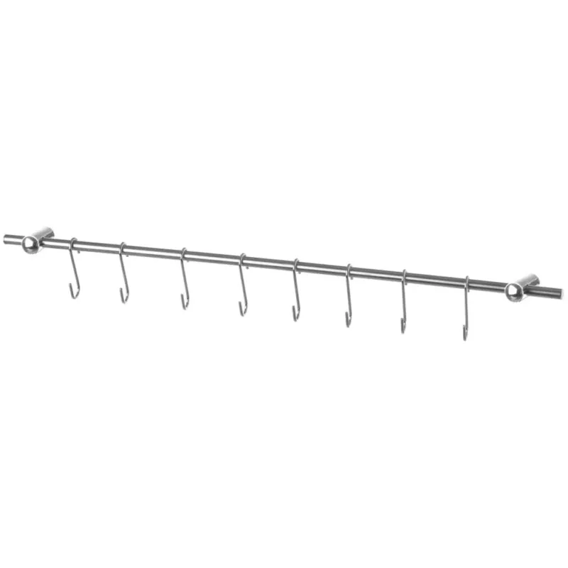 Rastrelliera Supporto a Parete Porta Utensili Da Cucina Barra 8 Ganci in Acciaio Economico