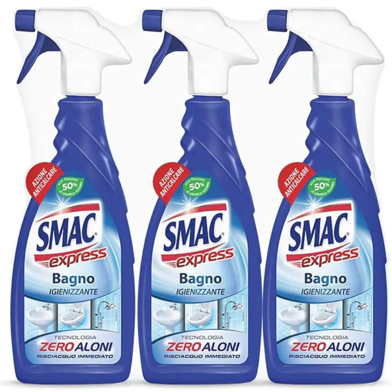 Affare 3 x Smac Express Bagno Igienizzante Spray Antibatterico (3 x 650ml)
