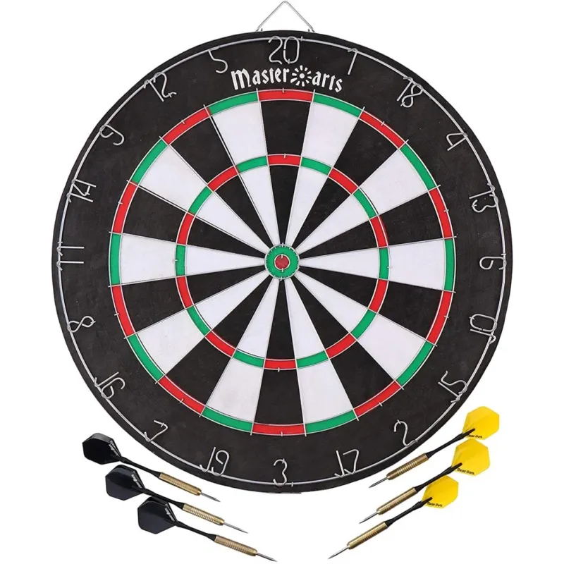 Gioco Tirassegno Tiro al Bersaglio con 6 Freccette Dart Board Sport Game 45cm Occasione
