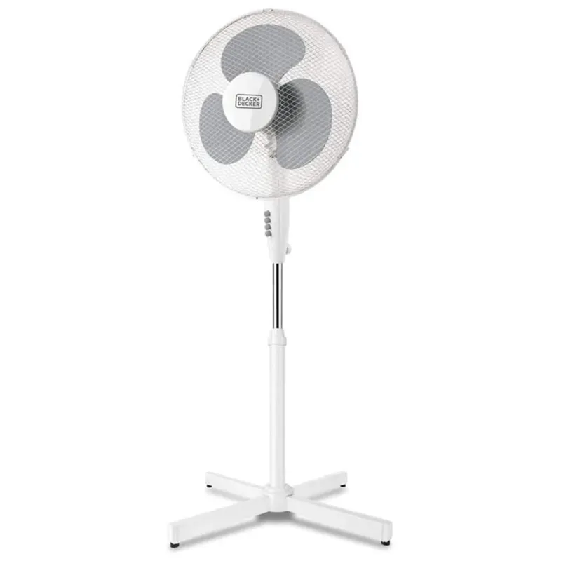 Ventilatore Colonna Piantana 40W Pale 40cm 3 Velocita Altezza Regolabile Bianco Prezzo Scontato