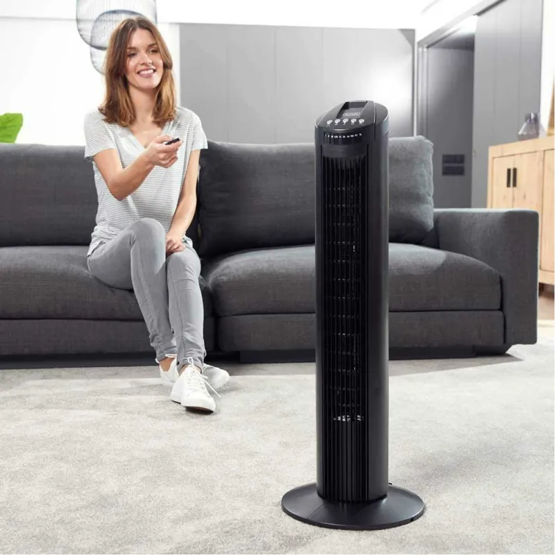 Black Decker Ventilatore Torre Colonna Oscillante 45W 81cm Timer Telecomando Offerta Limitata