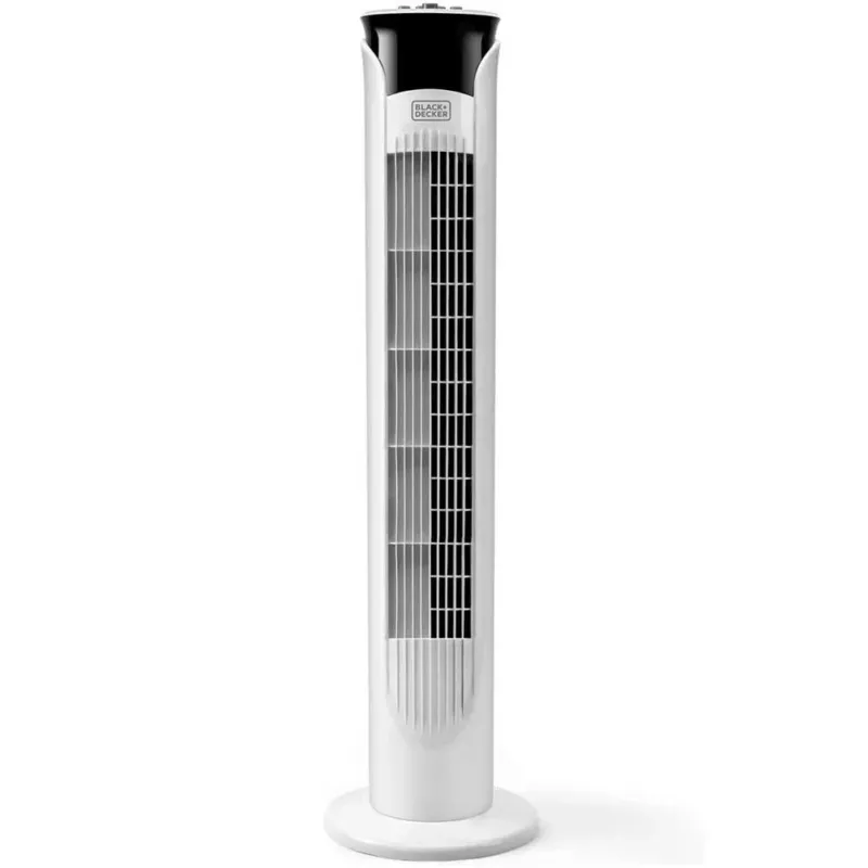Professionale Ventilatore Torre Colonna Oscillante 45W Alto 81cm 3 Velocita Timer Black Decker