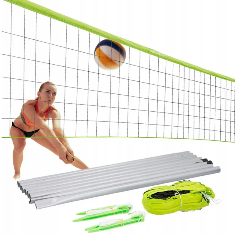 Rete Sportiva Per Tennis Pallavolo Set Completo Sport Dunlop Volleybal 609x220cm Economico