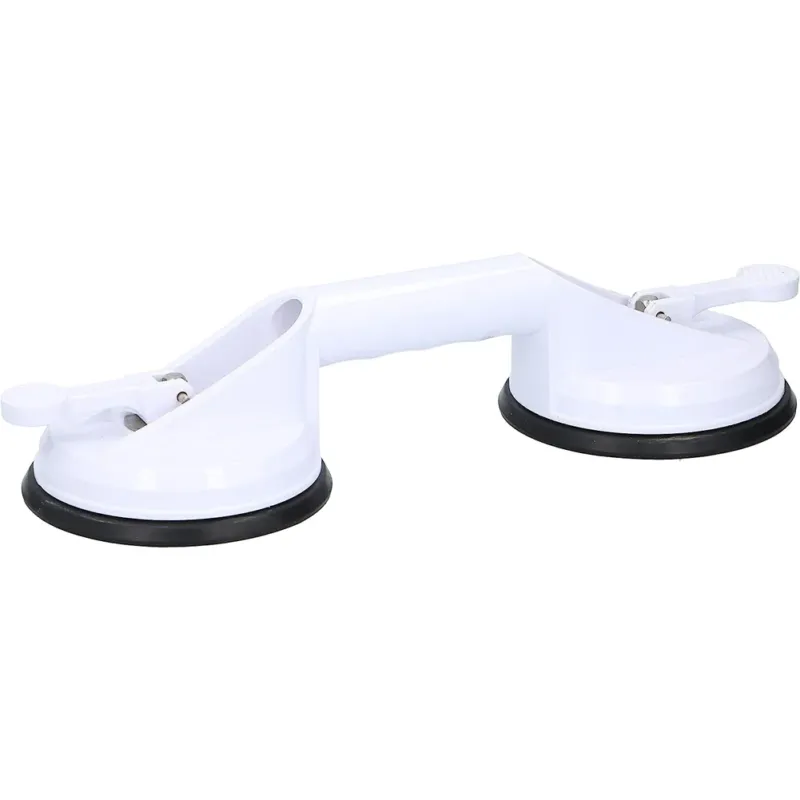Barra Supporto da Appoggio Sostegno a Parete Bianco con Ventose 33x12,5x7,5 cm Pagamento Sicuro