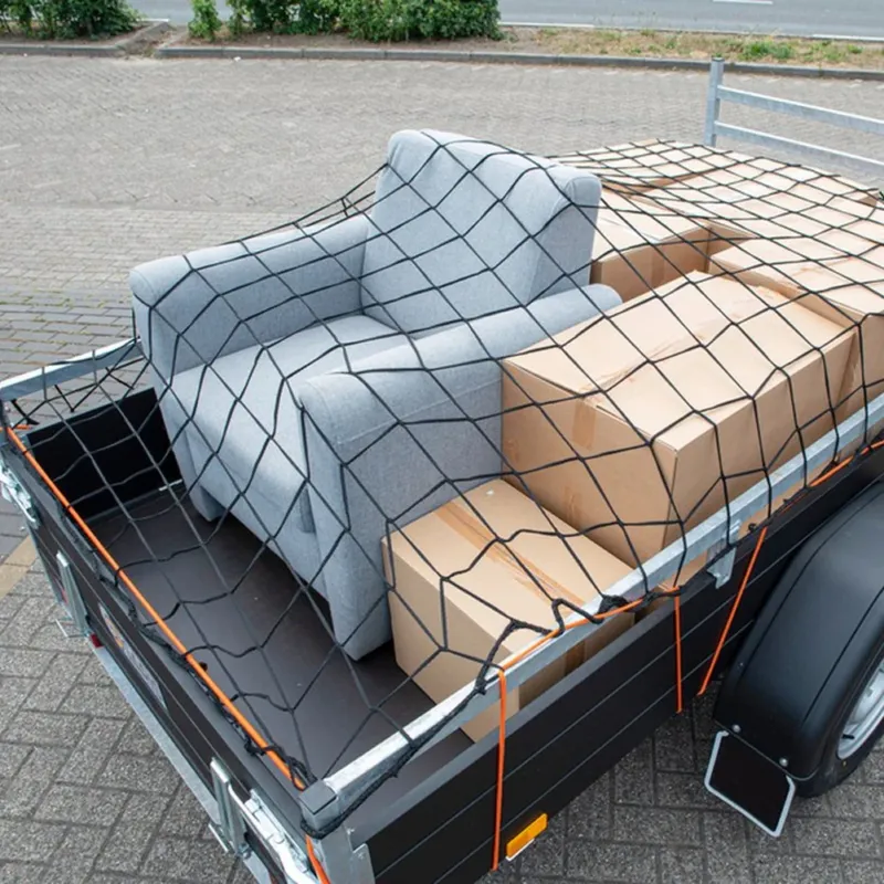 Pagamento Sicuro Rete per Rimorchio 160 x 250 cm Estendibile Elasticizzata per Carichi Pesanti