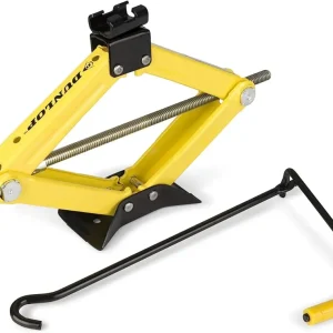 Cric sollevatore Auto Martinetto a forbice per Gomme 1500 KG SCISSOR JACK DUNLOP Reso Gratuito