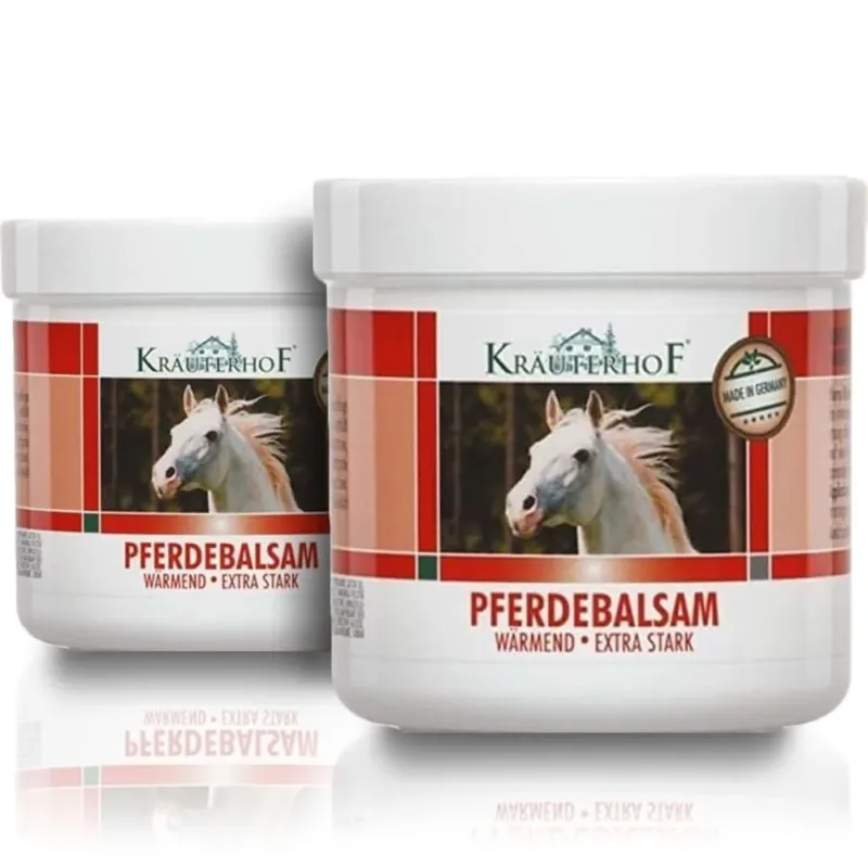 2 x Balsamo Cavallo Rosso Riscaldante Gel Extra Forte Dolori Muscolari (2x500ml) Scelto Dai Clienti