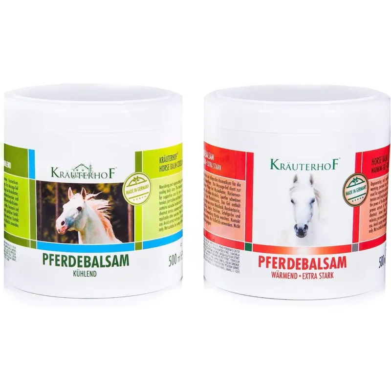 Balsamo Gel Cavallo Rosso + Verde Crema Massaggiante Idratante Lenitiva(2x500ml) Nuovo Arrivo