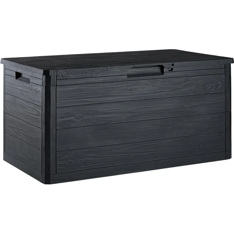 Baule Contenitore Esterni Interni 270Litri 117x56x45cm Lucchettabile con 2 Ruote Occasione