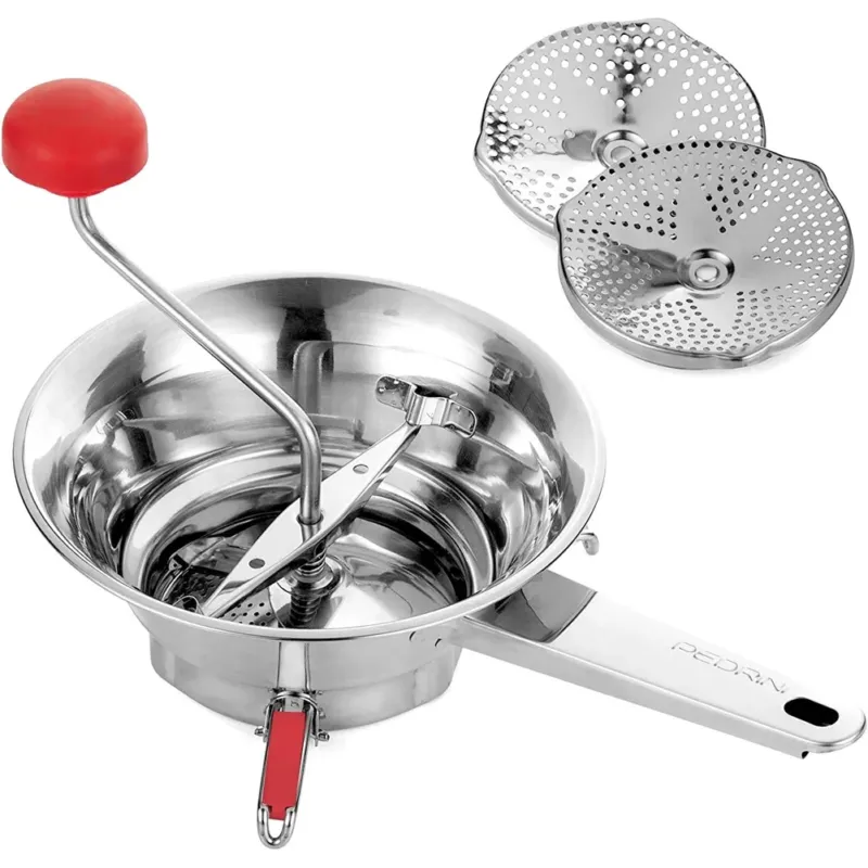 Offerta Lampo Passaverdure Passapomodoro Passatutto Pedriini Manuale 3 Dischi Acciaio 20cm