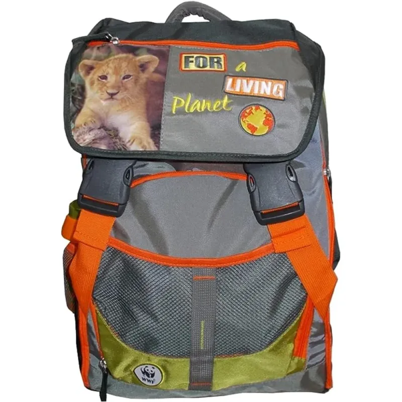 Spedizione Espresso Zaino WWF Boy Adventure Savana Estensibile con Gadget Borraccia Scuola Ragazzi