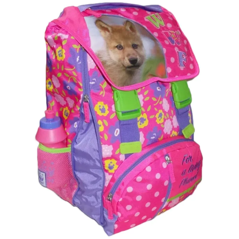 Prezzo Di Fabbrica Zaino WWF Flowers Girl Rosa Estensibile Gadget Borraccia Scuola Ragazze Bambine