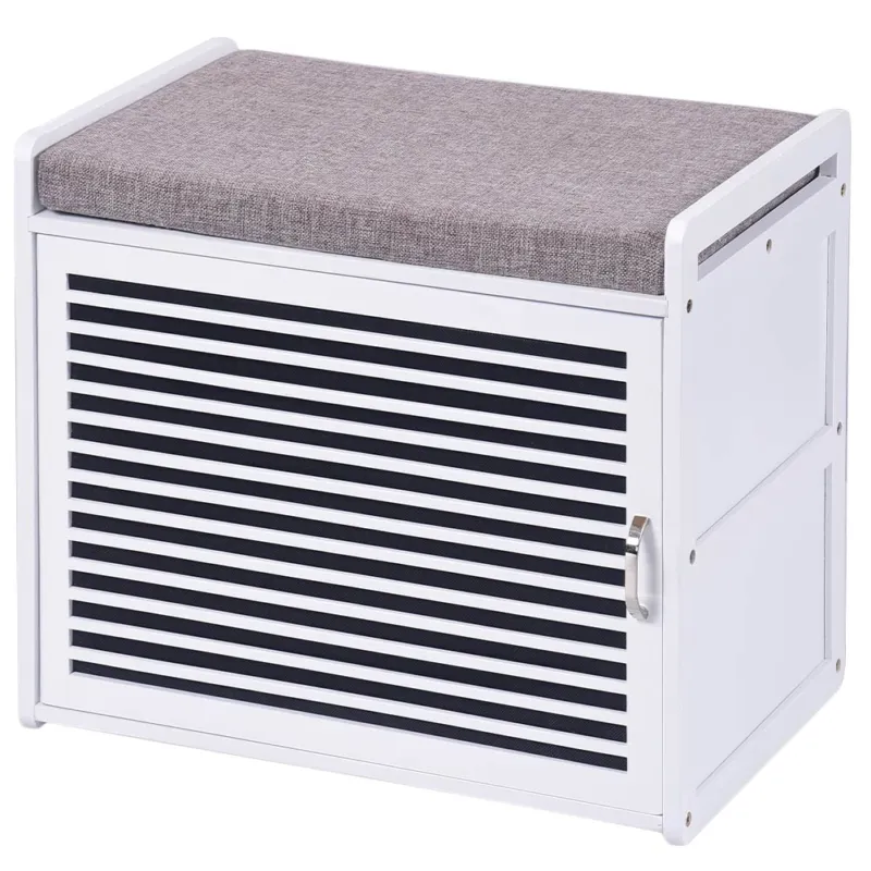 Promo Stagionale Panca Scarpiera Casa 2 Ripiani Porta Scarpe con Anta Mobiletto Multiuso Cuscino