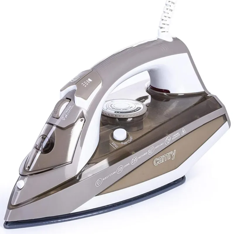 Ferro da Stiro Vapore Professionale 3000W Piastra Ceramica Serbatoio 380ml Camry Economico