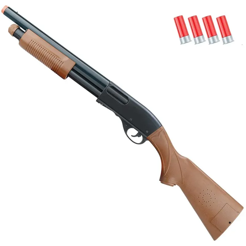 Offerta Speciale Fucile a Pompa Pistola da Caccia Giocattolo Bambini Effetti Sonori e 4 Munizioni
