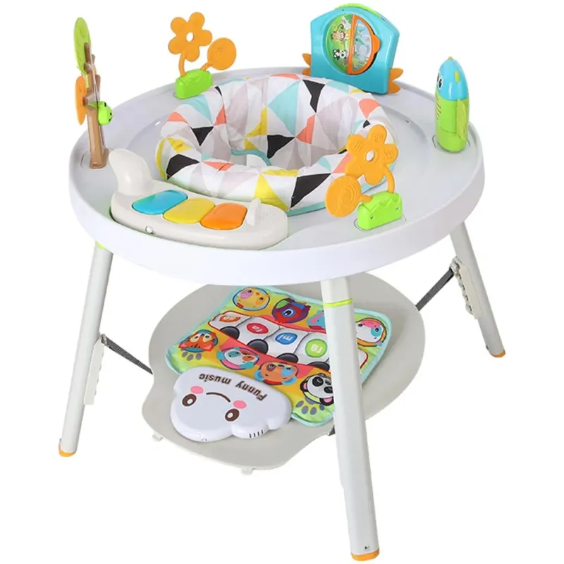 Offerta Speciale Centro Attivita‘ per Bambini 3 in 1 con Seduta Giocattoli e Tastiera Musicale