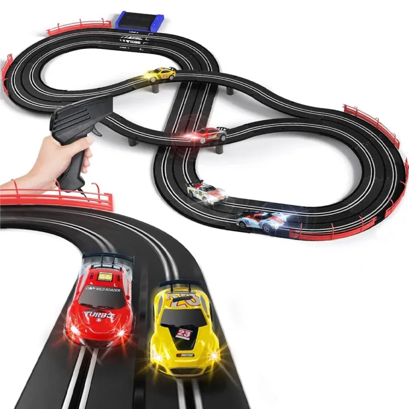 Offerta Speciale Pista Macchinine Telecomandate Due Macchine da Corsa Elettriche con Circuito