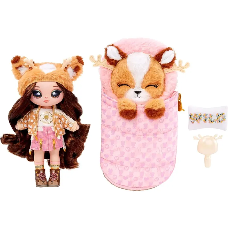 Na Na Na Surprise Serie Campeggio Myra Woods Bambola con Accessori Idea Regalo Compra Adesso
