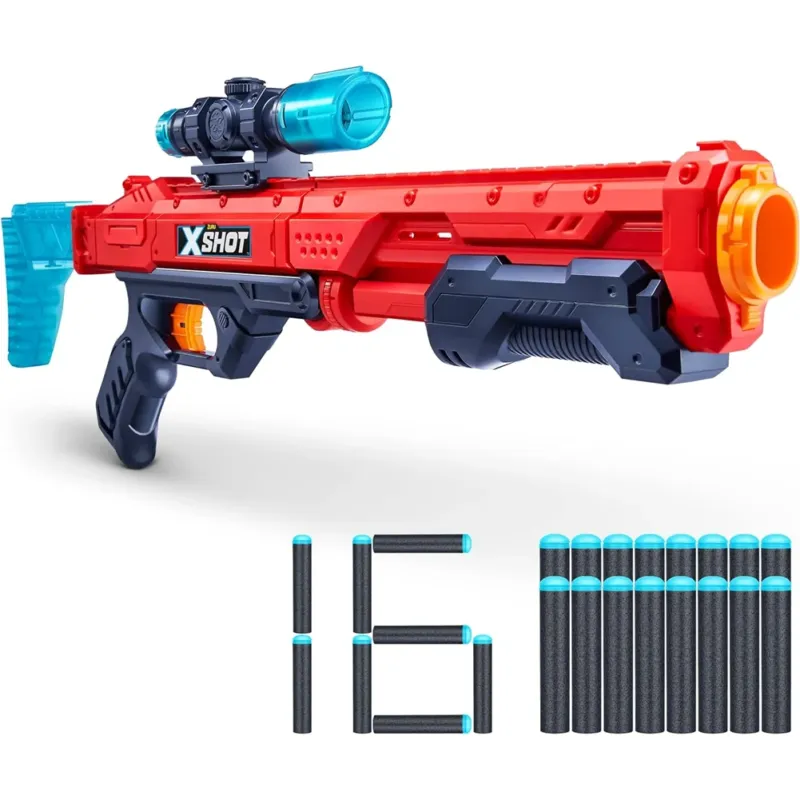 Scelto Dai Clienti X -Shot Excel Hawk Eye Blaster Toy Fucile Giocattolo Mirino 16 Dardi Idea Regalo