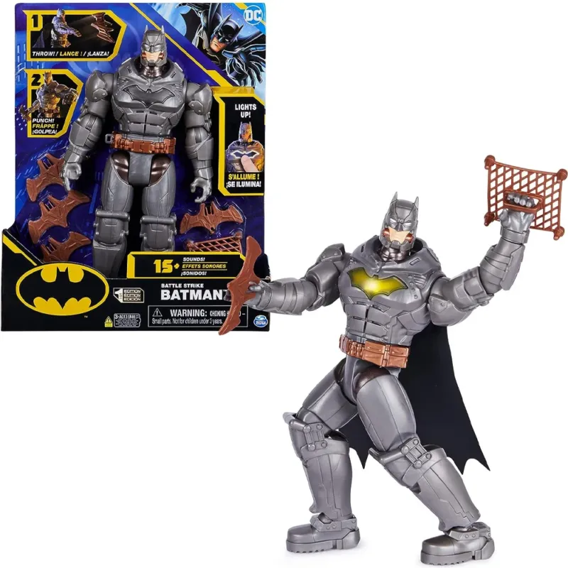 Batman DC Comics Personaggio con 5 Accessori e 20 Suoni Giocattolo Idea Regalo Solo Oggi