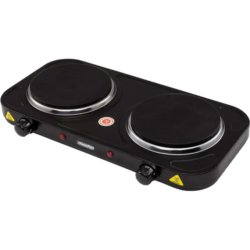Fornello Fornellino Elettrico 2 Piastre 155mm 2000W Regolabile Campeggio Mesko Acquista Ora