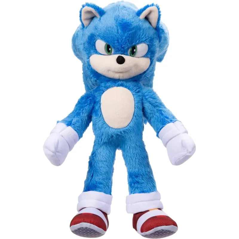 Sonic The Hedgehog Peluche 33 cm Morbido Riproduzione Fedele Gioco Idea Regalo Pagamento Sicuro