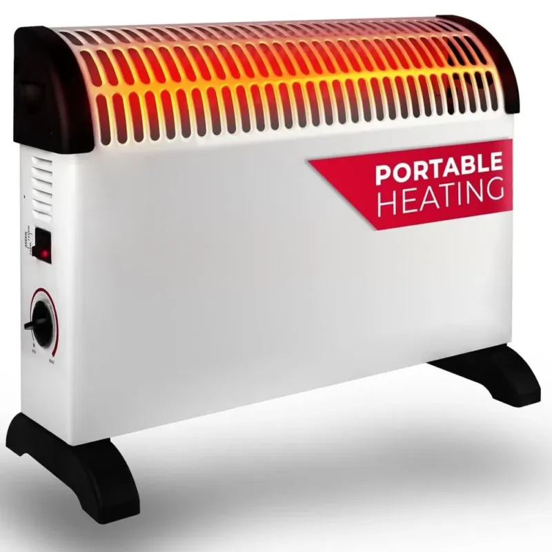 Termoconvettore Stufa Elettrica 3 Potenze 1500W Termostato Regolabile Bianco Super Prezzo