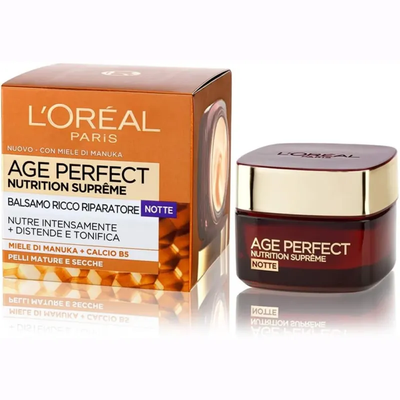 Pagamento Sicuro L‘Oréal Paris Age Perfect Nutrition Supreme Crema Viso Antirughe Notte 50 ml