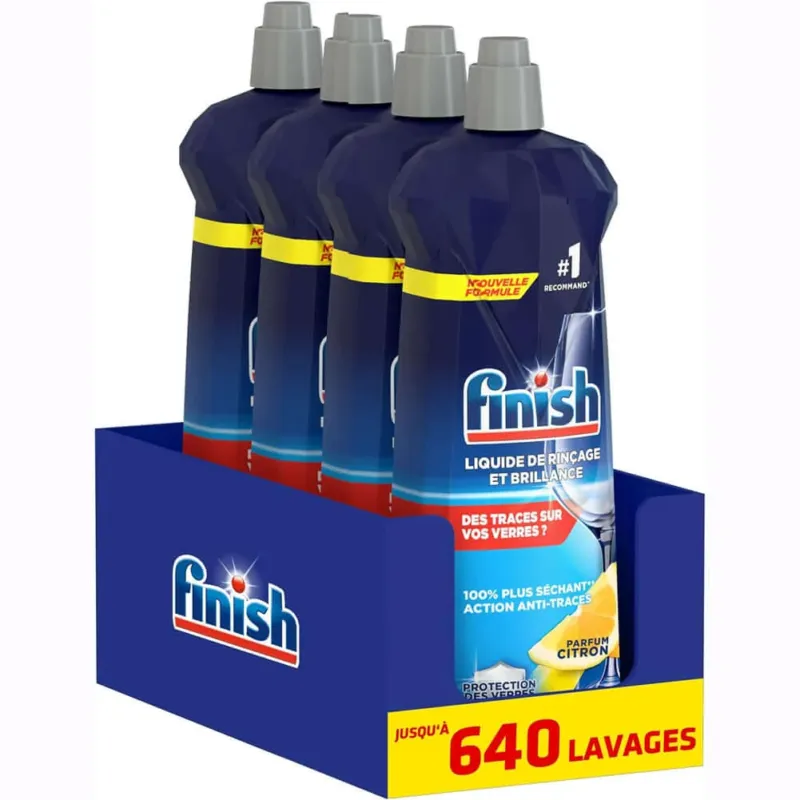 Ultima Occasione 4x800ml Finish Brillantante Lavastoviglie Brillantante Additivo Fragranza Limone