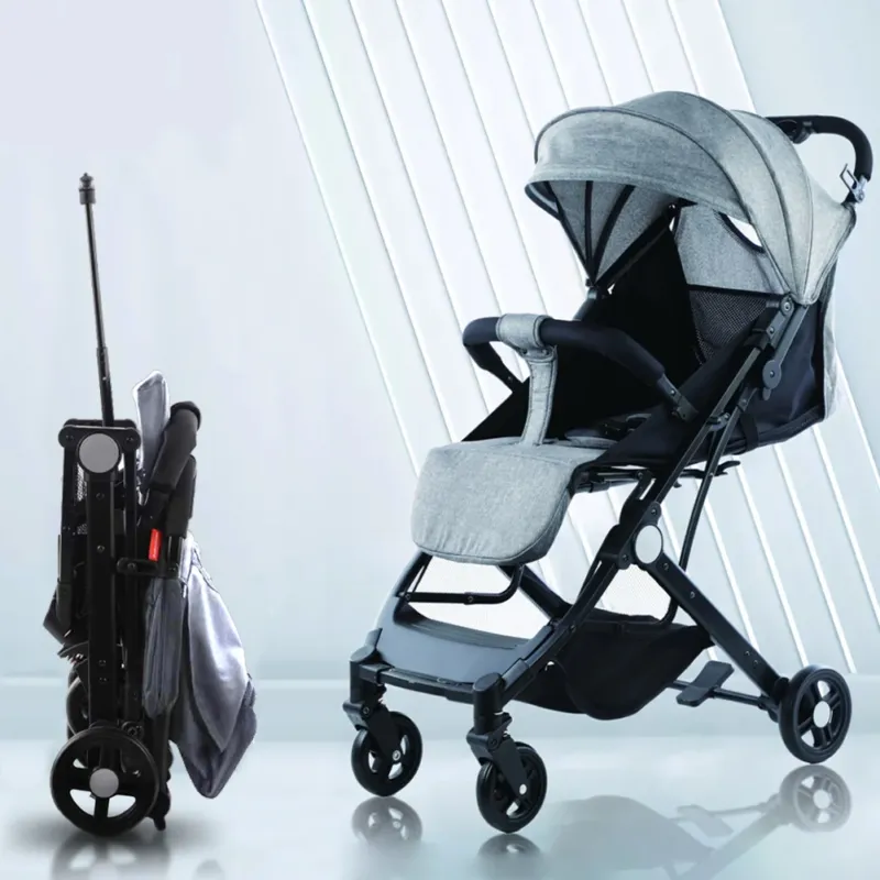 Passeggino Easy Ultra Leggero Grigio Chiusura Facilitata Salvaspazio Portata15kg Ultima Occasione