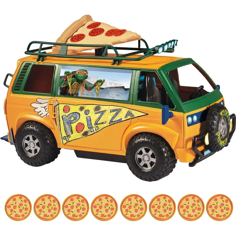 Soddisfatti O Rimborsati Tartarughe Ninja Teenage Mutant Mayhem Veicolo Mini Van Pizza Idea Regalo