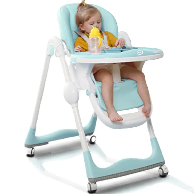 Prezzo Scontato Seggiolone Easy Pappa 0 a 36 Mesi Chiusura Salvaspazio e Altezza Regolabile Blu