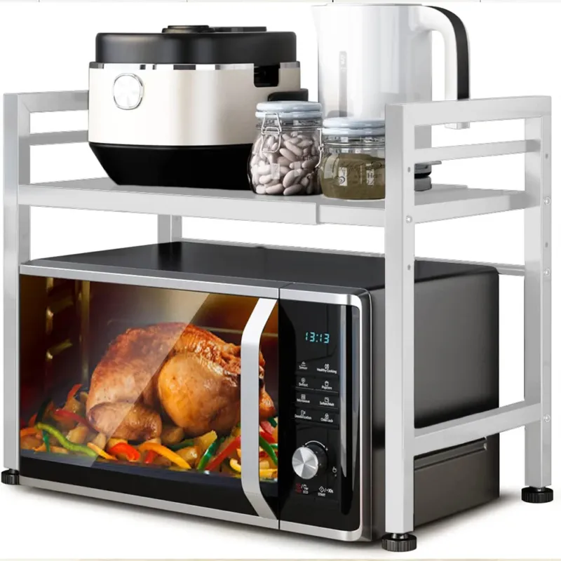 Offerta Lampo Scaffale Porta Microonde Allungabile Mensola da Cucina Estensibile Salvaspazio