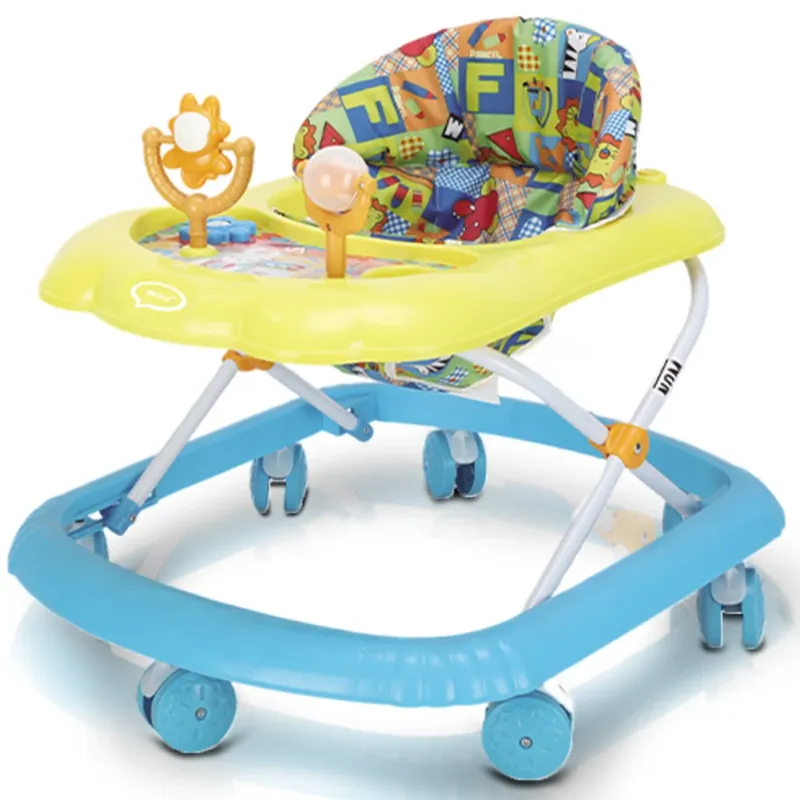 Girello Bambini per Primi Passi con Chiusura Salvaspazio e Console Gioco Blu Compra Online